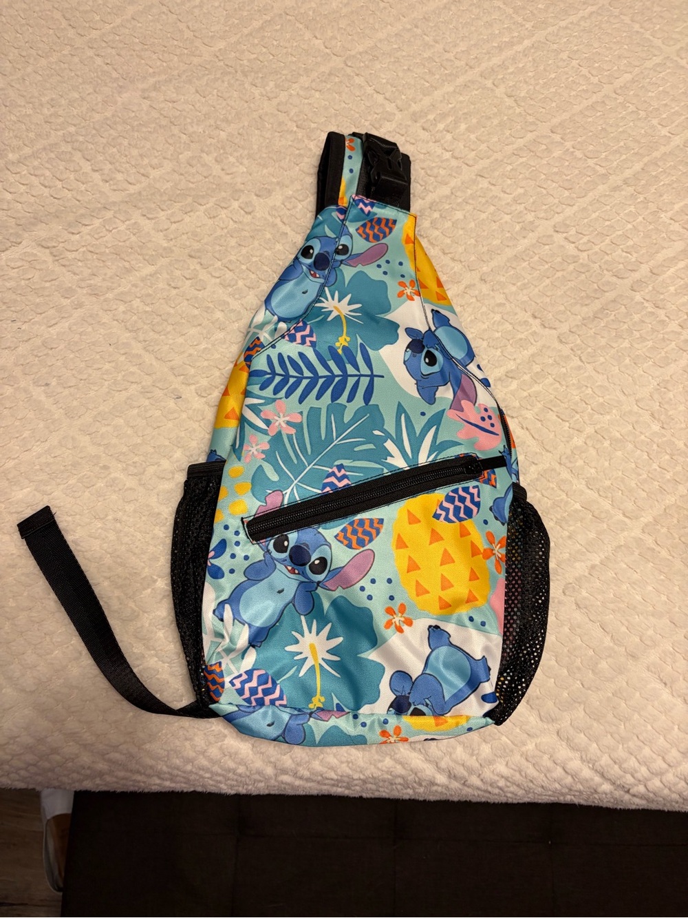 Lilo and stitch Kids Tropical Character Sling Backpack in Blue